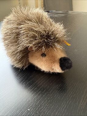 Steiff Plush Hedgehog Toy - Brown Knopf im Ohr